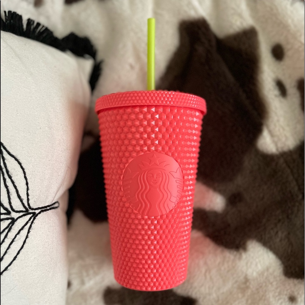 Starbucks studded dragonfruit tumbler